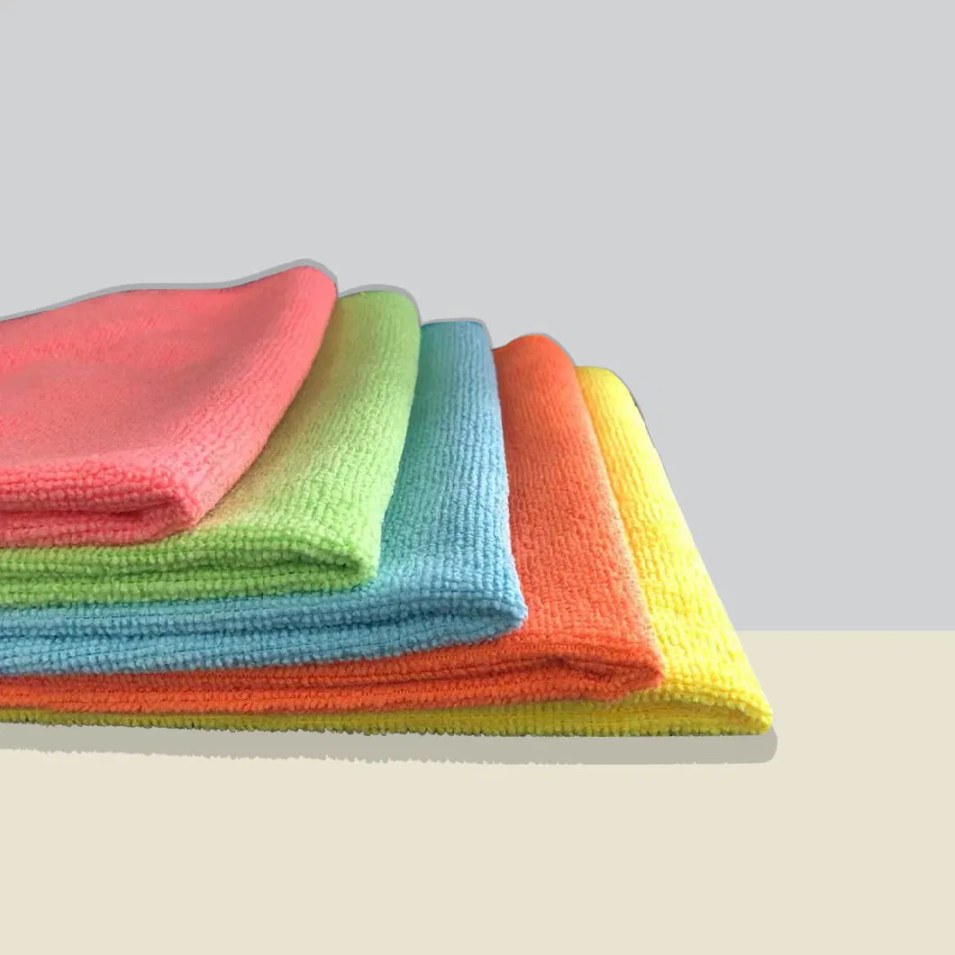 250GSM 40*40cm Microfiber Cleaning Cloth Kitchen Household Car Wash Bathroom Dish Clean